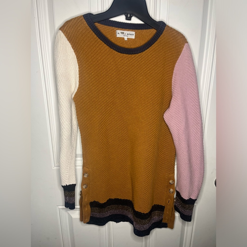 Apiece Apart Almeria Button Side Sweater size large women’s fall top - Picture 3 of 8